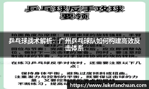 乒乓球战术解析：广州乒乓球队如何构建高效反击体系